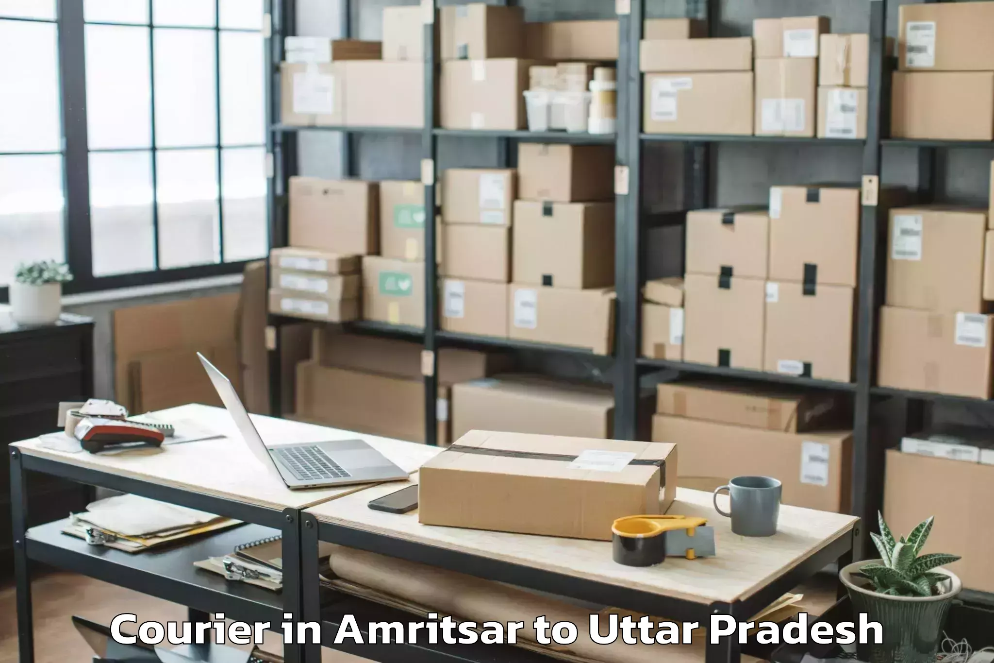 Leading Amritsar to Samthar Courier Provider